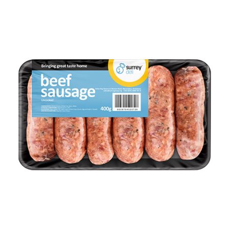 Pure Beef Sausage 400g