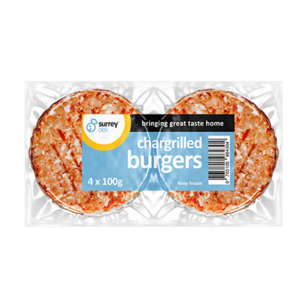 Chargrilled Beef Burger - 4pack